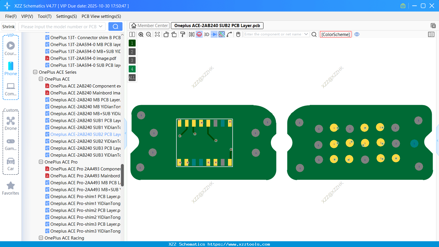 Oneplus ACE-2AB240 SUB2 PCB Layer
